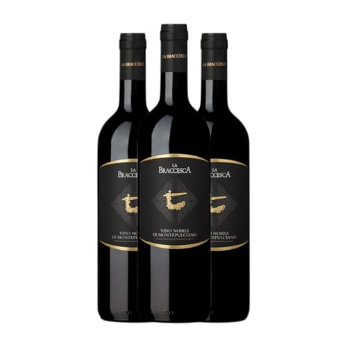 La Braccesca Vino Nobile di Montepulciano 75 cl Rotwein (Karton mit 3 Flaschen von 75 cl) von Tenuta La Braccesca