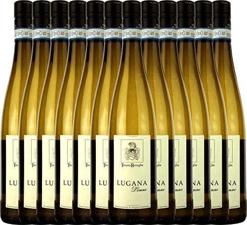 Limne Lugana DOC Tenuta Roveglia Weißwein 12 x 0,75l VINELLO - 12 x Weinpaket inkl. kostenlosem VINELLO.weinausgießer von Tenuta Roveglia