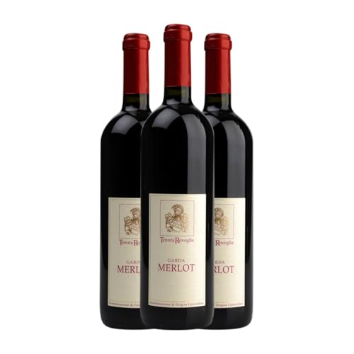 Roveglia Merlot Garda 75 cl Rotwein (Karton mit 3 Flaschen von 75 cl) von Tenuta Roveglia