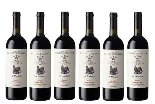 6x 0,75l - 2020er - Tasca d'Almerita - Tenuta Sallier de la Tour - La Monaca - Syrah - Rosso Monreale D.O.P. - Sizilien - Italien - Rotwein trocken von Tenuta Sallier de la Tour