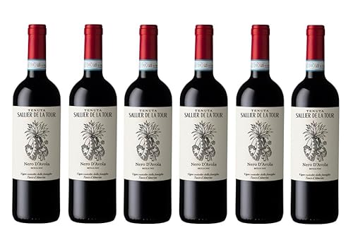 6x 0,75l - 2022er - Tasca d'Almerita - Tenuta Sallier de la Tour - Nero d'Avola - Sicilia D.O.P. - Sizilien - Italien - Rotwein trocken von Tenuta Sallier de la Tour