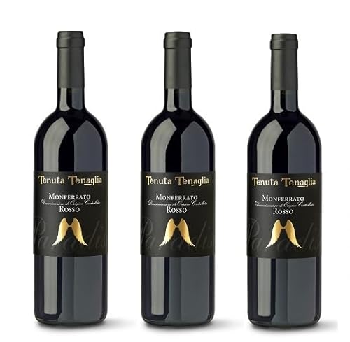 3x 0,75l - 2015er - Tenuta Tenaglia - Paradiso - Rosso - Monferrato D.O.P. - Piemonte - Italien - Rotwein trocken von Tenuta Tenaglia