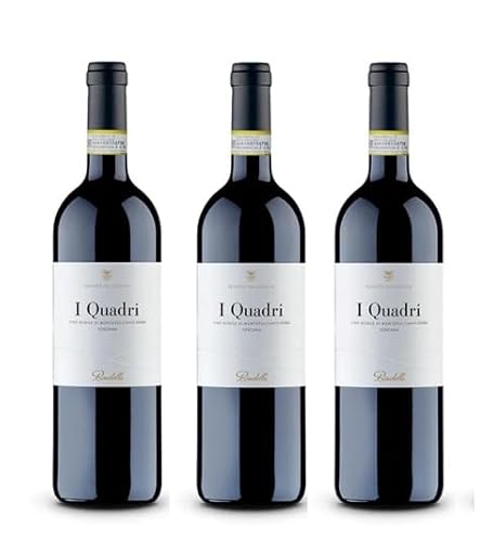 3x 0,75l - 2019er - Tenuta Vallocaia - I Quadri - Vino Nobile di Montepulciano D.O.C.G. - Toscana - Italien - Rotwein trocken von Tenuta Vallocaia