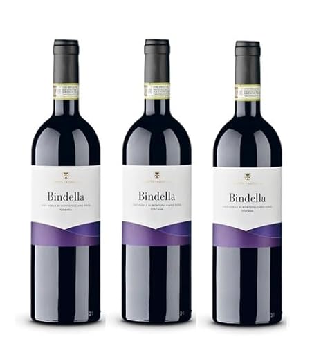 3x 0,75l - 2020er - Tenuta Vallocaia - Bindella - Vino Nobile di Montepulciano D.O.C.G. - Toscana - Italien - Rotwein trocken von Tenuta Vallocaia