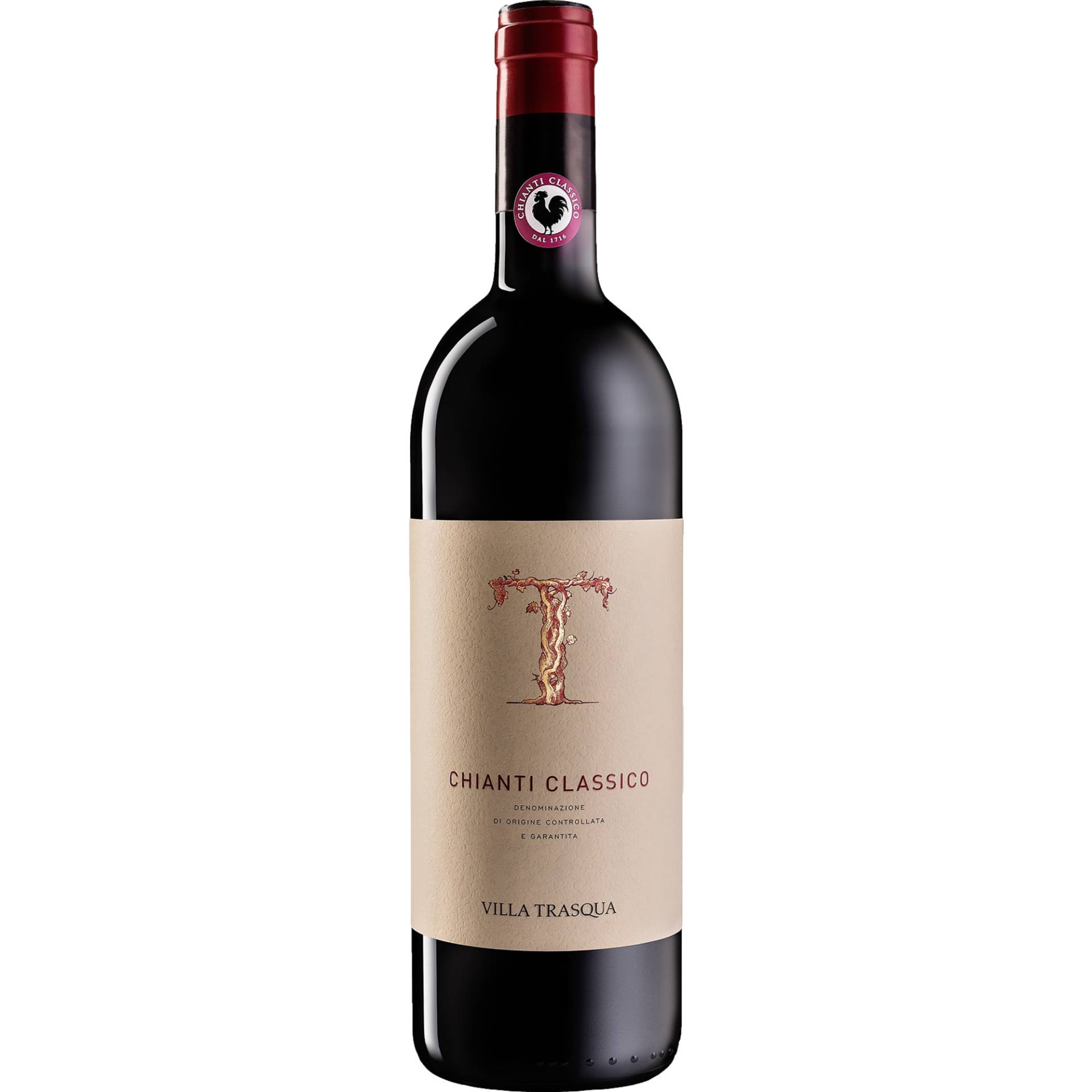 Villa Trasqua Chianti Classico Bio, Chianti Classico DOCG, Toskana, 2020, Rotwein von Tenuta Villa Trasqua - Loc. Trasqua, 53011 Castellina in Chianti SI, Italien