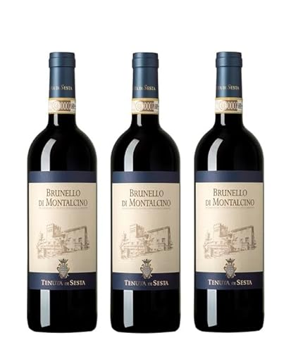 3x 0,75l - 2018er - Tenuta di Sesta - Brunello di Montalcino D.O.C.G. - Toscana - Italien - Rotwein trocken von Tenuta di Sesta