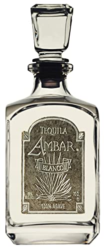 Tequila Ambar Blanco 100% Agave 70 CL 38% Alc Vol - Hochlandblaue Agave - Kleinserienfertigung - Ultra-Premium-Qualität - sanfter Geschmack - Preisgekrönter Tequila von Tequila Ambar