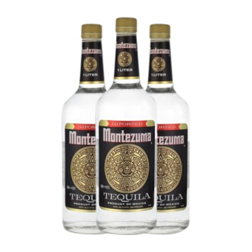 Tequila Montezuma Montezuma White 1 L (Karton mit 3 Flaschen von 1 L) von Tequila Montezuma