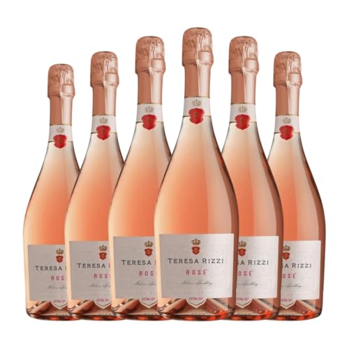 Teresa Rizzi Rosé Extra Dry Extra Trocken Venezia 75 cl Rosé Sekt (Karton mit 6 Flaschen von 75 cl) von Teresa Rizzi