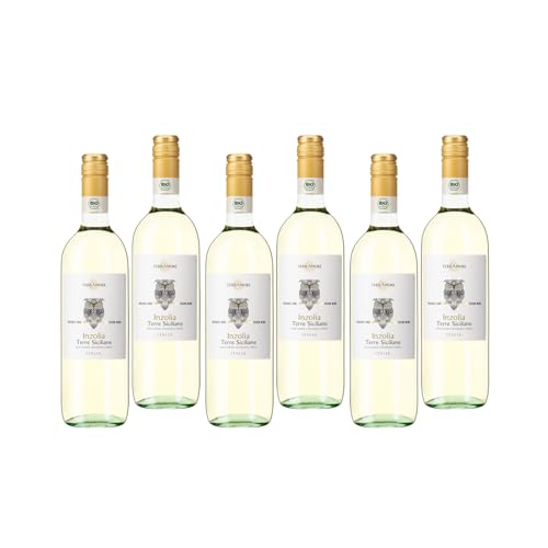 Bio-Inzolia Terre Siciliane IGT "TerrAmore" Weißwein Sizilien trocken (6 x 0.75l) von TerrAmore