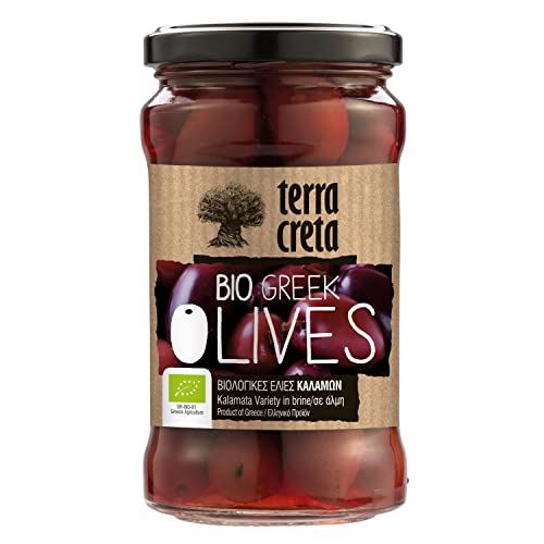 Terra Creta - Kalamata Oliven BIO eingelegt im Glas 160g von Terra Creta