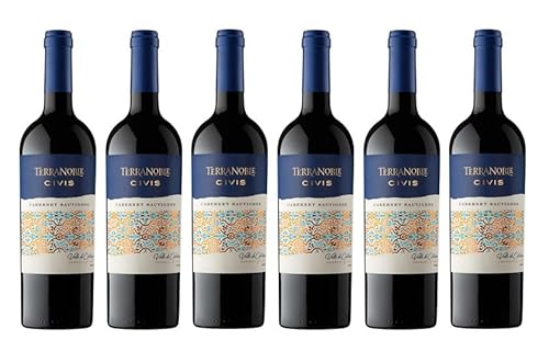 6x 0,75l - 2021er - Terra Noble Winery - Civis - Cabernet Sauvignon - Valle de Colchagua W.O. - Chile - Rotwein trocken von Terra Noble Winery