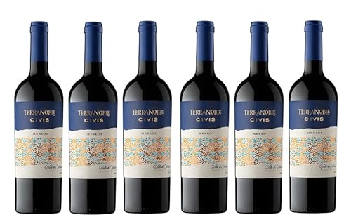 6x 0,75l - 2021er - Terra Noble Winery - Civis - Merlot - Valle de Colchagua W.O. - Chile - Rotwein trocken von Terra Noble Winery