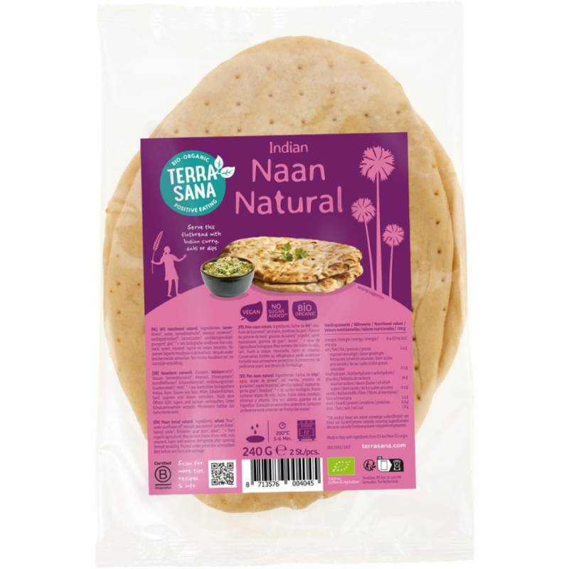 Bio Indisches Naan Naturell von TerraSana