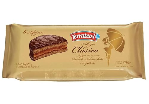 Alfajores Terrabusi (Chocolate Relleno con Dulce de Leche, 300 gr.) von Terrabusi