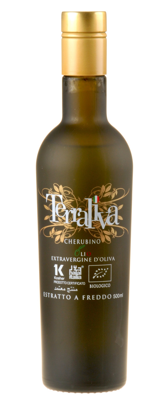 Terraliva Goldene Kapsel Cherubino Olivenöl Extra Vergine Bio 2024/2025 500ml von Terraliva