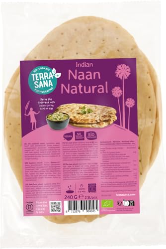 Indisches Naan Naturell 18 x 240 gr von Terrasana