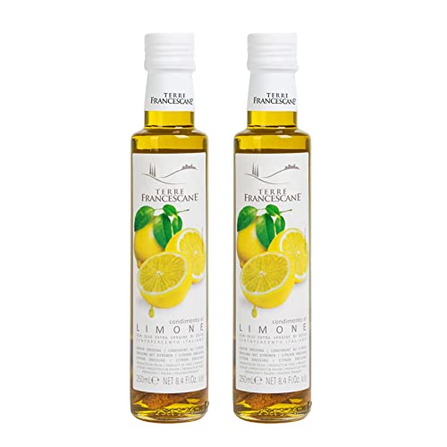 2er Pack Terre Francescane - Zitronen-Öl - Extra Natives Olivenöl mit Limonen (2 x 250 ml) von Terre Francescane