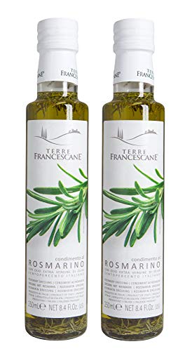 Terre Francescane - Rosmarin-Öl - Extra Natives Olivenöl mit Rosmarin (2er Pack) von Terre Francescane