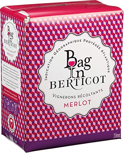 Terre de Vignerons Bag in Berticot Merlot IGP NV trocken (1 x 3 l) von Terre de Vignerons