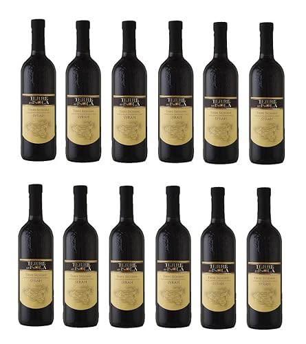 12x 0,75l - 2021er - Terre dell'Isola - Syrah - Terre Siciliane I.G.P. - Sizilien- Italien - Rotwein trocken von Terre dell'Isola