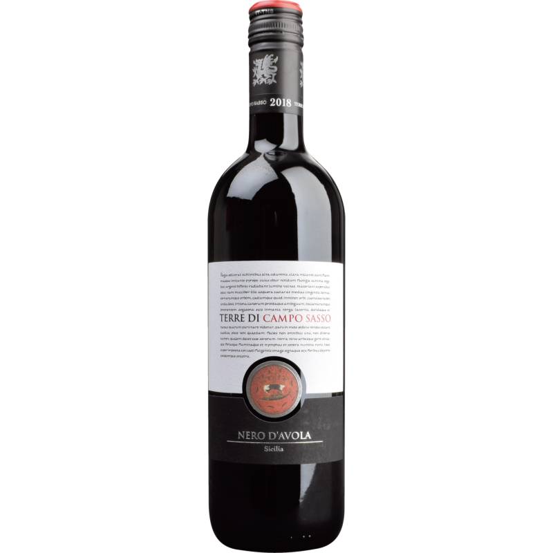 Terre Di Campo Sasso Bruneck Nero D'Avola, Sicilia DOC, Sizilien, 2022, Rotwein von Terre di Campo Sasso, Bruneck - Italien (Sizilien)