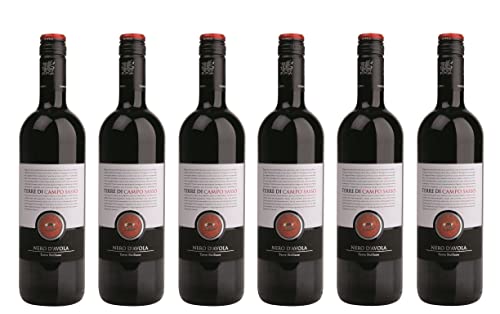 6x 0,75l - 2023er - Terre di Campo Sasso - Nero d'Avola - Sicilia D.O.P. - Sizilien - Italien - Rotwein trocken von Terre di Campo Sasso