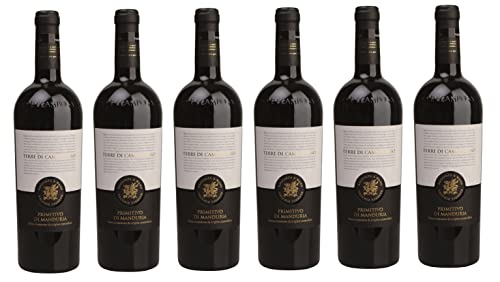 6x 0,75l - 2022er - Terre di Campo Sasso - Primitivo di Manduria D.O.P. - Apulien - Italien - Rotwein trocken von Terre di Campo Sasso