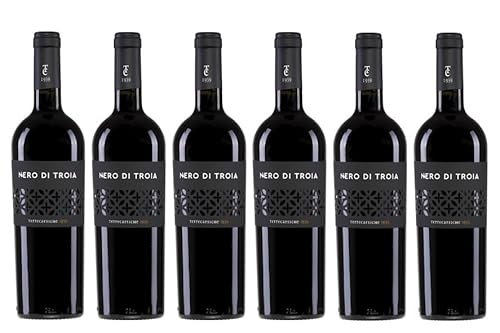 6x 0,75l - 2022er - Terrecarsiche 1939 - Nero di Troia - Puglia I.G.P. - Apulien - Italien - Rotwein trocken von Terrecarsiche 1939