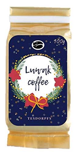 Tesdorpfs 100% Kopi Luwak Kaffee - City Roast Special Edition 100g (Bohnen): eine Kaffeespezialität aus Indonesien von Tesdorpf