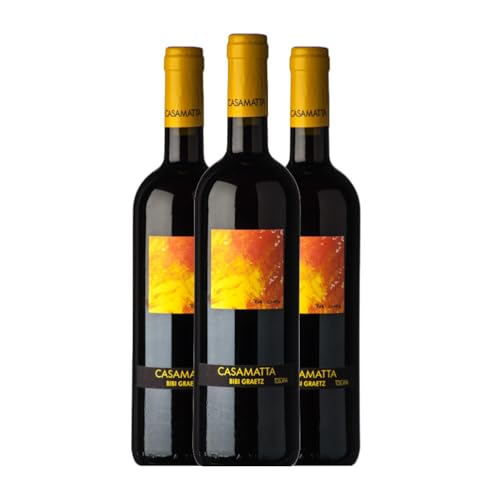 Bibi Graetz Casamatta Rosso Sangiovese Toscana 75 cl Rotwein (Karton mit 3 Flaschen von 75 cl) von Testamatta di Bibi Graetz