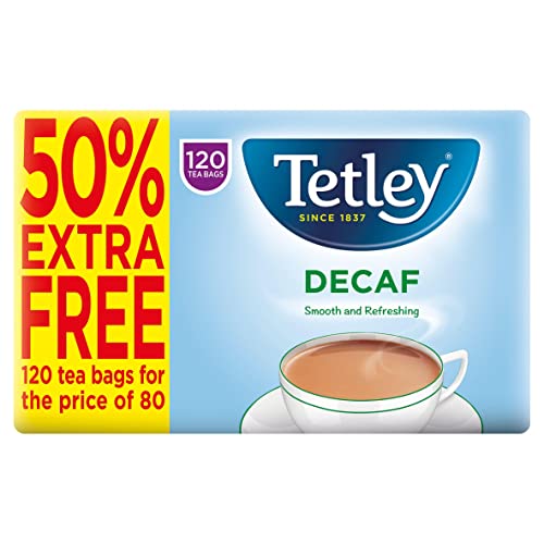 Tetley Entkoffeinierte Teebeutel, 120 Stück von Tetley