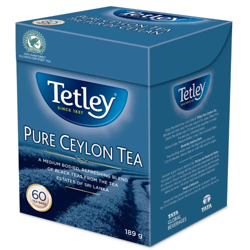 Tetley Reiner Ceylon-Tee, 60 Stück von Tetley