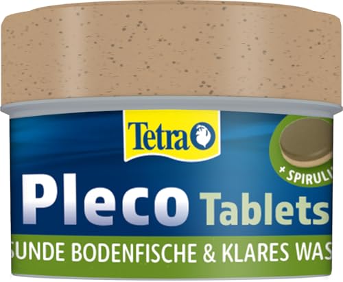 Tetra Pleco Tablets – Nährstoffreiches Fischfutter für alle pflanzenfressenden Bodenfische (z.B. Welse), 58 Tabletten Dose von Tetra