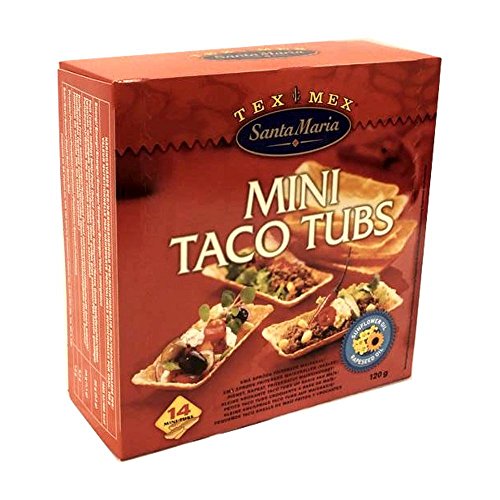 Santa Maria Mini Taco Tubes 120g Packung (Kleine Taco Schalen) von Tex Mex