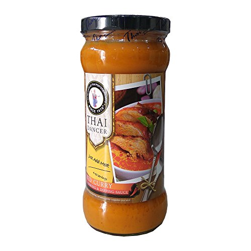 Rotes Curry Sauce 340 ml Thailand von Thai Dancer