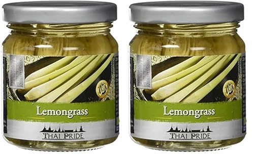 THAI PRIDE Zitronengras in Salzlake / Lemongrass 1 x 175g / ATG 85g (Packung mit 2) von Thai Pride