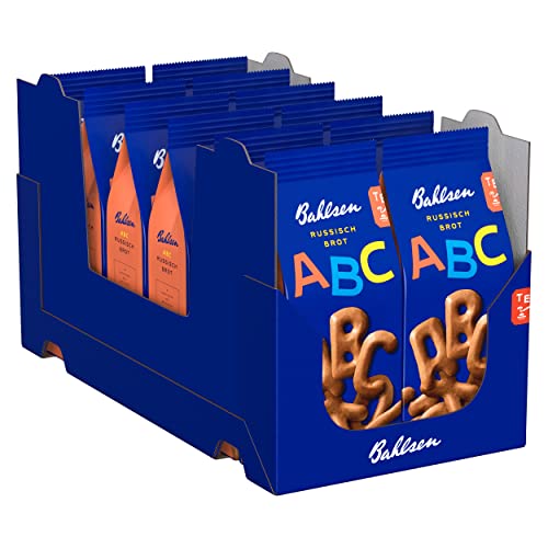 Bahlsen ABC Russisch Brot - 12er Pack - Knusprige Plätzchen in Buchstabenform (12 x 100g) von The Bahlsen Family