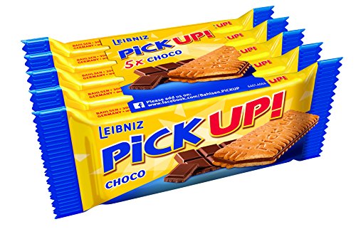 PiCK UP! Choco - Keksriegel - Multipack mit 20 x 5 Stück - 2 Butterkekse mit knackiger Vollmilchschokolade (20 x 140 g) von The Bahlsen Family