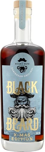 Blackbeard's X-Mas Edition Spiced Rum - Geschenkempfehlung aus der Karibik (1 x 0.7 l) von The Beard Rum Company