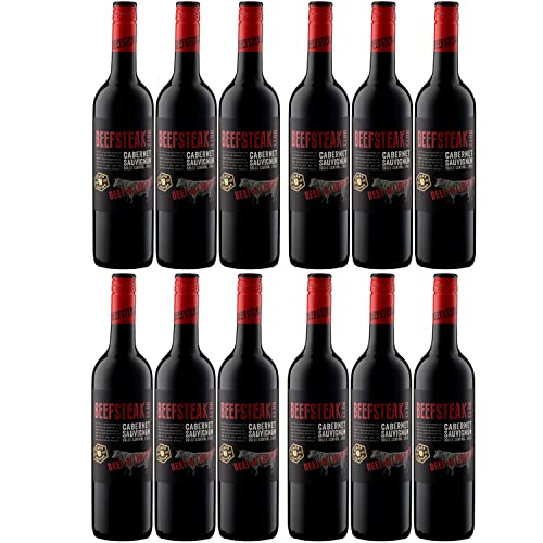 Beefsteak Club Cabernet Rotwein Wein Trocken Chile I Versanel Paket (12 x 0,75l) von The Beefsteak Club