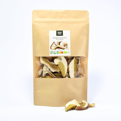 BIO getrocknete Steinpilze | The Bio Foods | Aus kontrolierter Wildsammlung (100g) von The Bio Foods