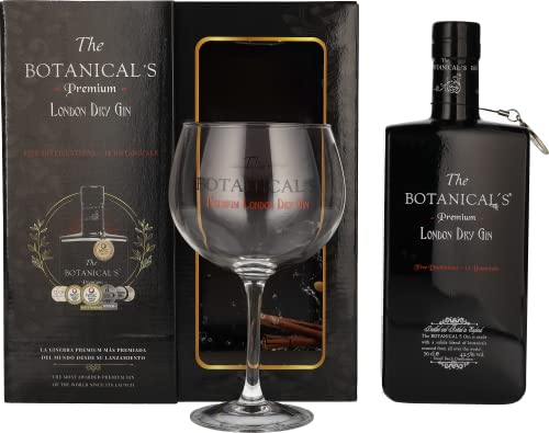 The Botanical's Premium London Dry Gin 42,5% Vol. 0,7l in Geschenkbox mit Stielglas von The Botanical's