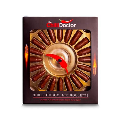 The Chilli Doctor® Chilli Schokoladen Roulette – 20 Stück, davon 5 extra scharf, Partyspiel, Geschenk von The Chilli Doctor