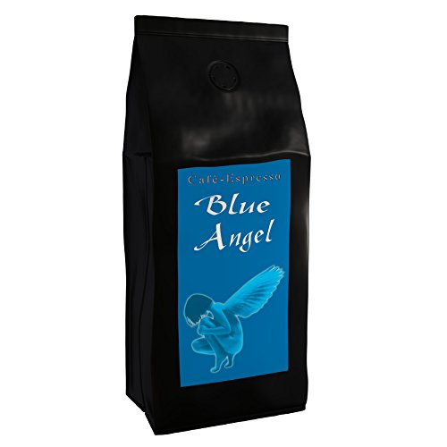 Kaffee Espresso Blue Angel - (Der Wohl Leckerste Kaffee Der Welt) (Gemahlen,1000 g) - Spitzenkaffee - Topseller - Säurearm - Schonend Und Frisch Geröstet von C&T