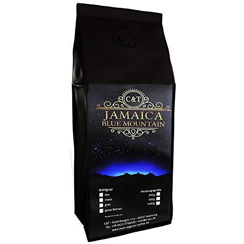 C&T 100% Jamaica Blue Mountain AA Wallenford Estate 100 g gemahlen Sorteinrein Singe Origin Rarität aus Jamaika von C&T