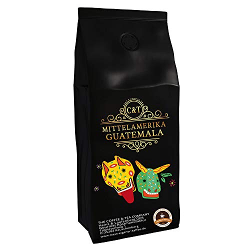Kaffeespezialität Aus Mittelamerika - Guatemala, Dem Land Der Maya (Ganze Bohne,1000 Gramm) - Länderkaffee - Spitzenkaffee - Säurearm - Schonend Und Frisch Geröstet von C&T