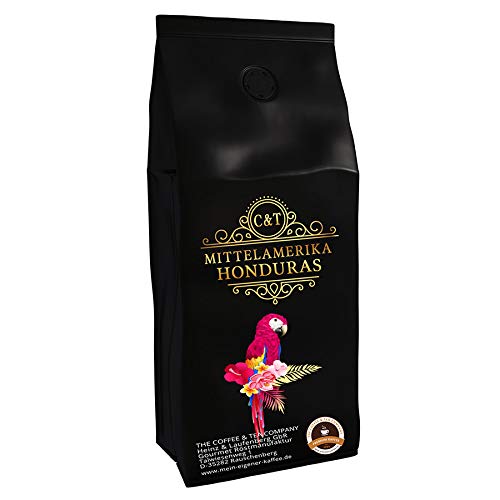 Kaffeespezialität Aus Mittelamerika Honduras Kaffee - Eine Spezialität der Karibik (1000 Gramm, Gemahlen) - Länderkaffee - Spitzenkaffee - Säurearm - Schonend Und Frisch Geröstet von C&T