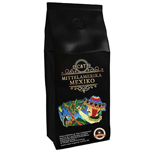 Kaffeespezialität Aus Mittelamerika - Mexico, Dem Reich Der Azteken (1000 Gramm,Ganze Bohne) - Länderkaffee - Spitzenkaffee - Säurearm - Schonend Und Frisch Geröstet von C&T