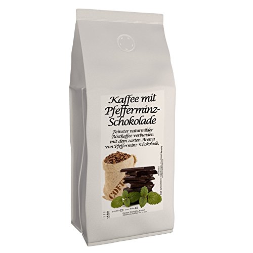 Aromatisierter Kaffee (Pfefferminz-Schokolade,500g) Ganze Bohne von C&T